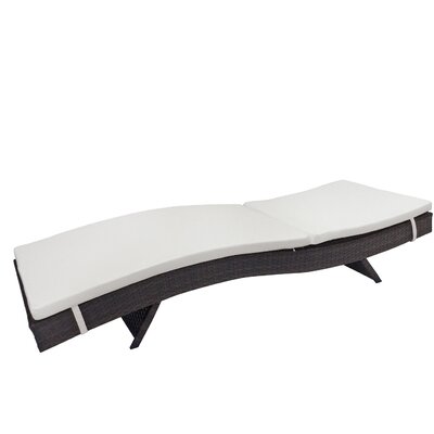 Westendorf All Weather Modern Outdoor Reclining Chaise Lounge With