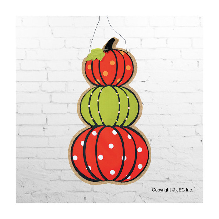 The Holiday Aisle Harvest Pumpkin Tower Wall Decor Wayfair