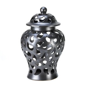 Paisley Cutout Decorative Urn