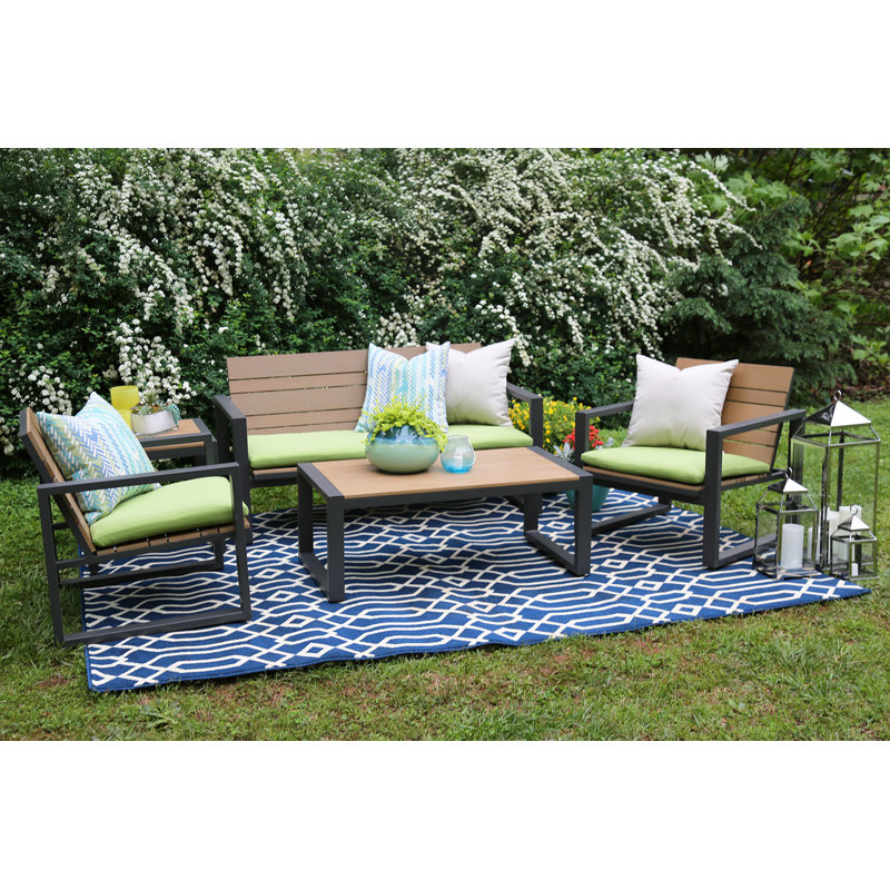 Ae Outdoor Connelly 5 Piece Sunbrella Sofa Set With Cushions Ae Outdoor Connelly 5 Piece Sunbrella Sofa Set With Cushions Reviews Wayfair