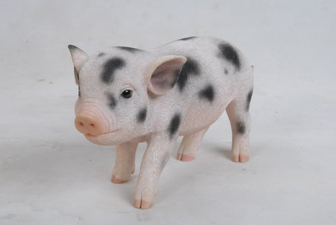 Hi-Line Gift Ltd Dark Brown Standing Baby Pig 5 5 87769-B