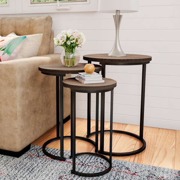 Flower Stand Scandinavian Design Made of MDF and Glass Various Sizes Black Smoked Glass Living Room Table Day Useful EVERYDAY Side Table Round Table 