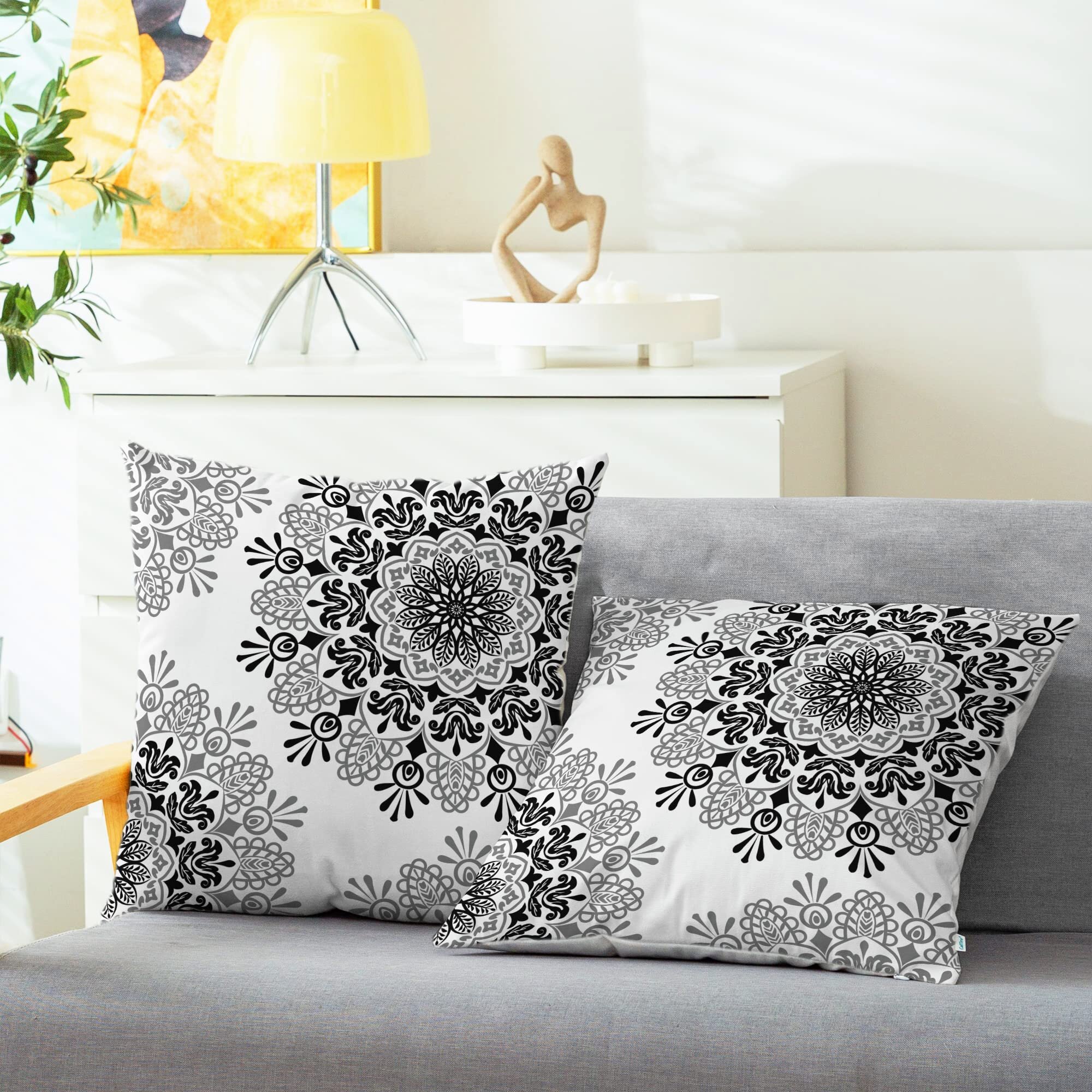 Boho Mandala Linen Throw Pillow Case Cushion Cover Home Bed Sofa Car Decoration 