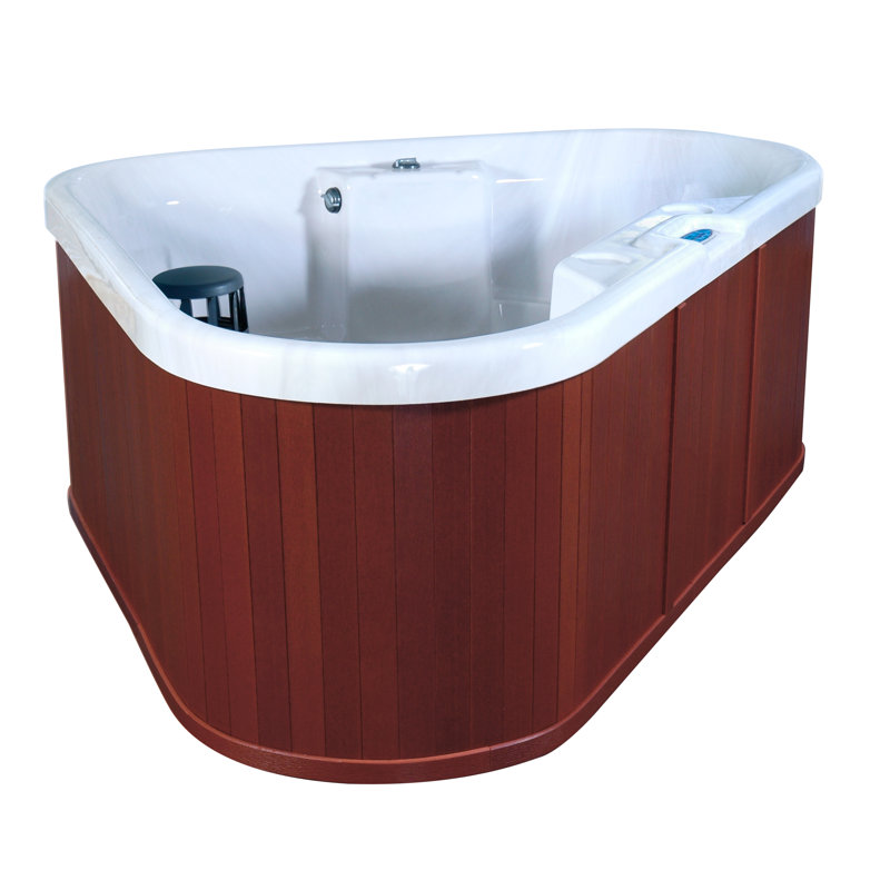 Qca Spas Bermuda 3 Person 12 Jet Plug And Play Hot Tub With Led Light And Ozonator Wayfair
