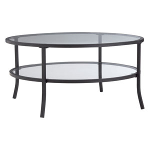 Couchtisch Jackson Round mit Stauraum von Laurel Foundry