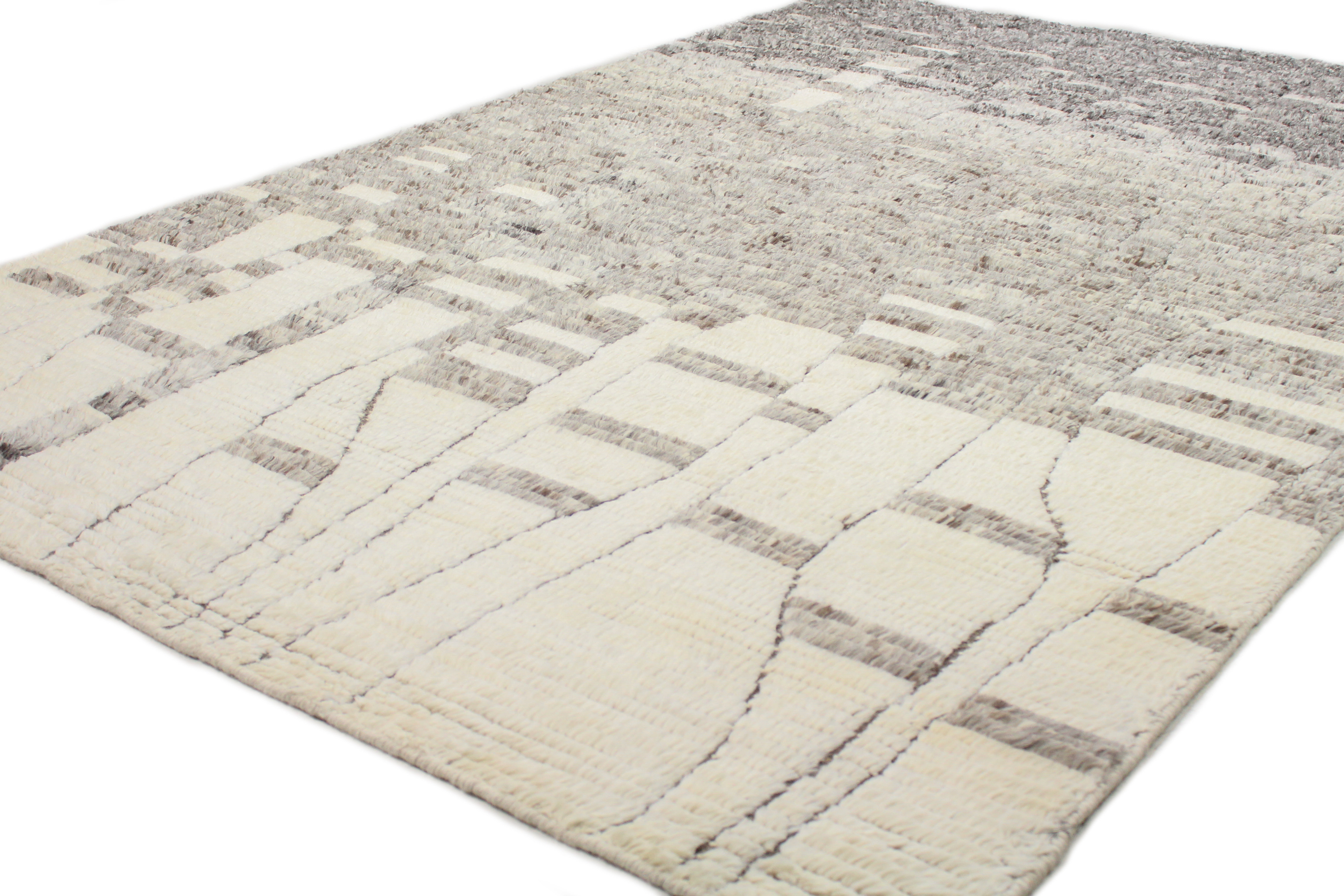 Bashian Rugs Marrakesh Abstract Hand Knotted Wool Ivory Gray Area Rug Reviews Perigold