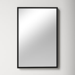 Details about   Elegant Decor Aqua 36" x 48" Wood Frame Bathroom Mirror in White 