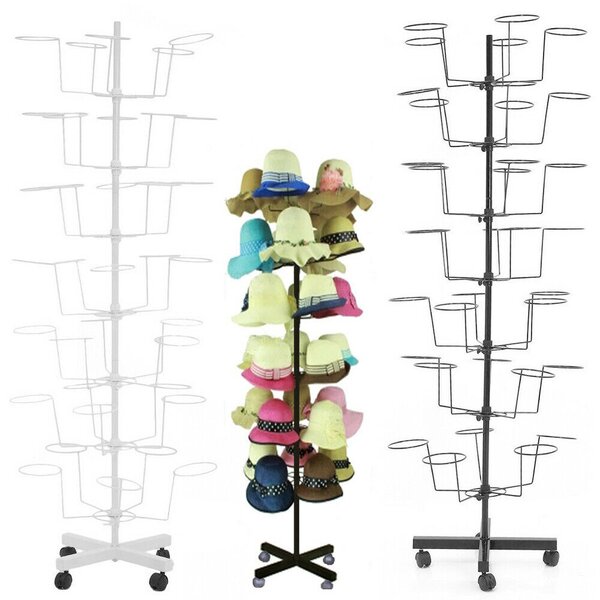Women's Counter Hat Rack Table Model Black Hat Wire Display POS Display 
