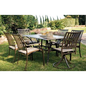 Island Breeze 7 Piece Slatted Dining Set