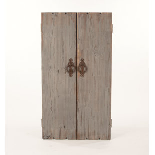 Farmhouse Rustic Jewelry Armoires Birch Lane Ilias Wooden Wall Storage Cabinet Jewelry Armoire