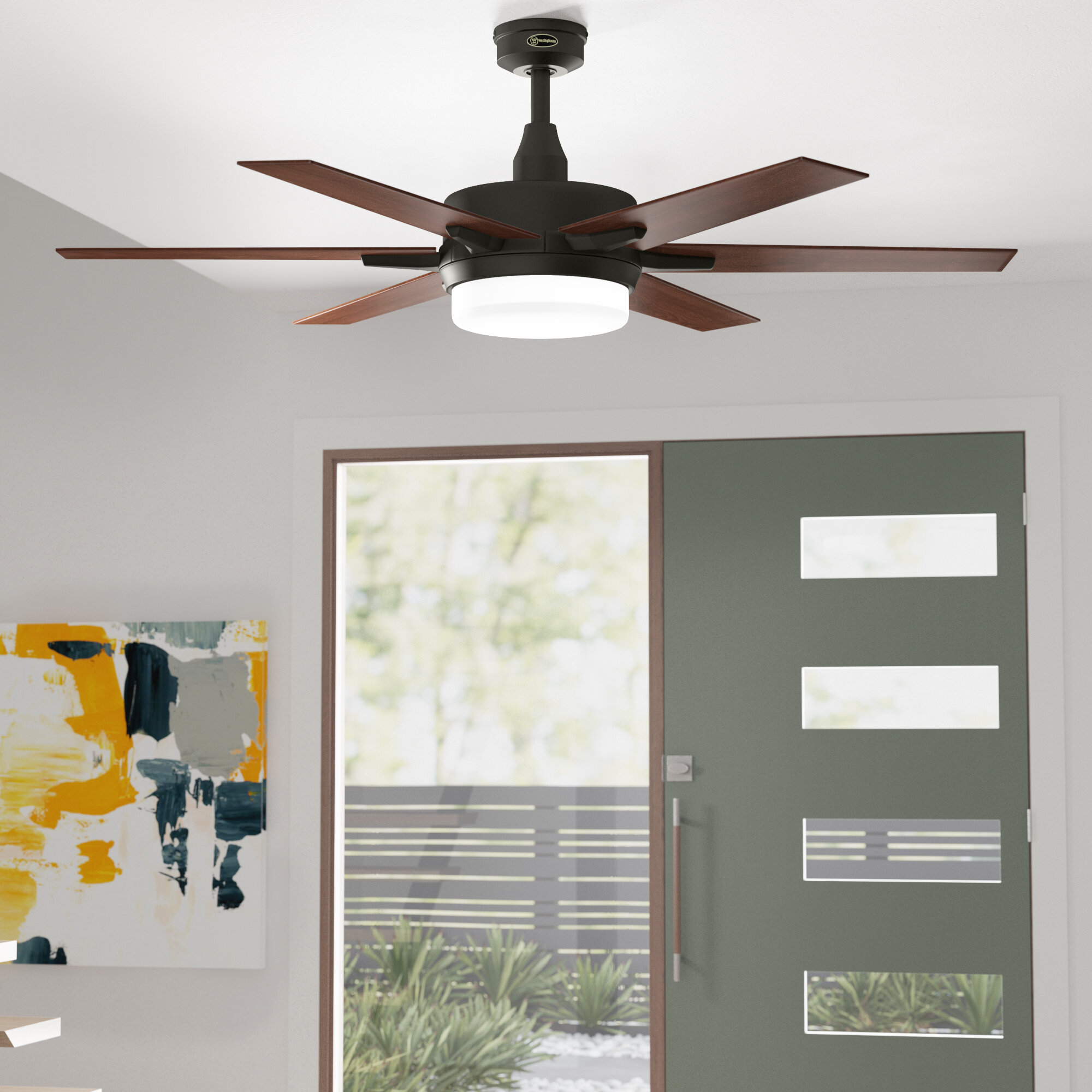 bright ceiling fan