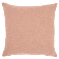 light pink throw pillow