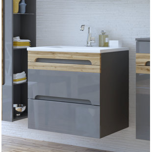 Vanity Unit Without Basin Wayfair Co Uk Galaxy 600mm Wall Mount Vanity Unit By Belfry Bathroom