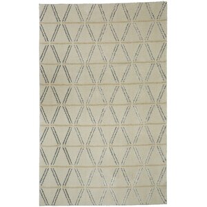 Braydon Linear Diamonds Tan/Gray Area Rug