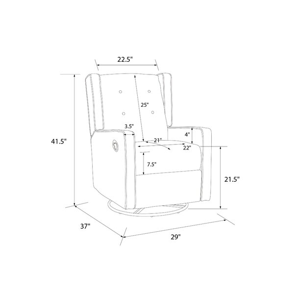 Viv + Rae Hudak Swivel Reclining Glider & Reviews | Wayfair