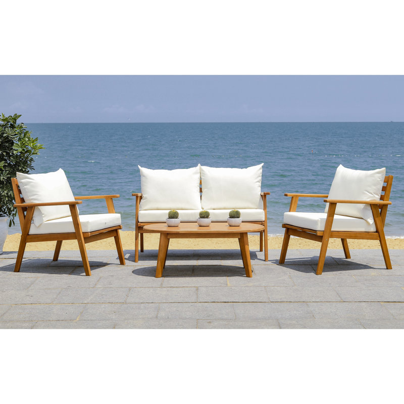 Highland Dunes Sotomayor 4 Piece Sofa Seating Group With Cushions