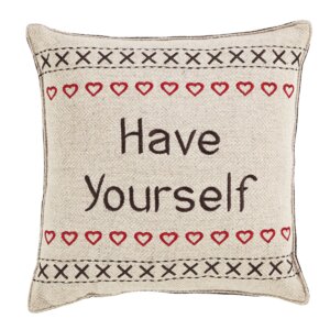 Smithville Have Yourself Cotton Throw Pillow