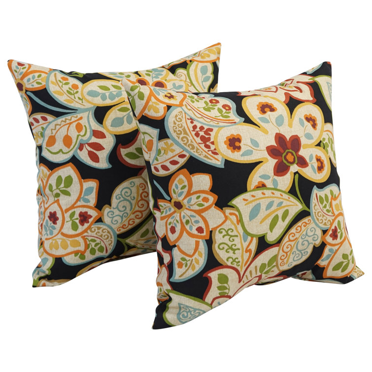 outdoor floral pillows