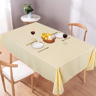 Oil-Proof/Waterproof/Wrinkle Free/Stain Resistant Polyester Tablecloth for Kitchen Room Rectangle Tabletop Decoration Washable Tablecloth Lumberjack Plaid Buffalo Check S Red Beauty Tablecloth 