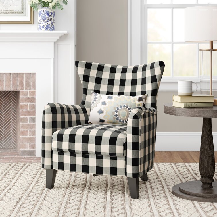 gingham upholstered chairs