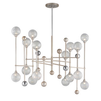 Corbett Lighting Majorette 12 Light Sputnik Modern Linear Chandelier Wayfair