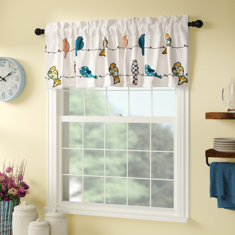 August Grove Recio Birds 52 Window Valance Reviews Wayfair