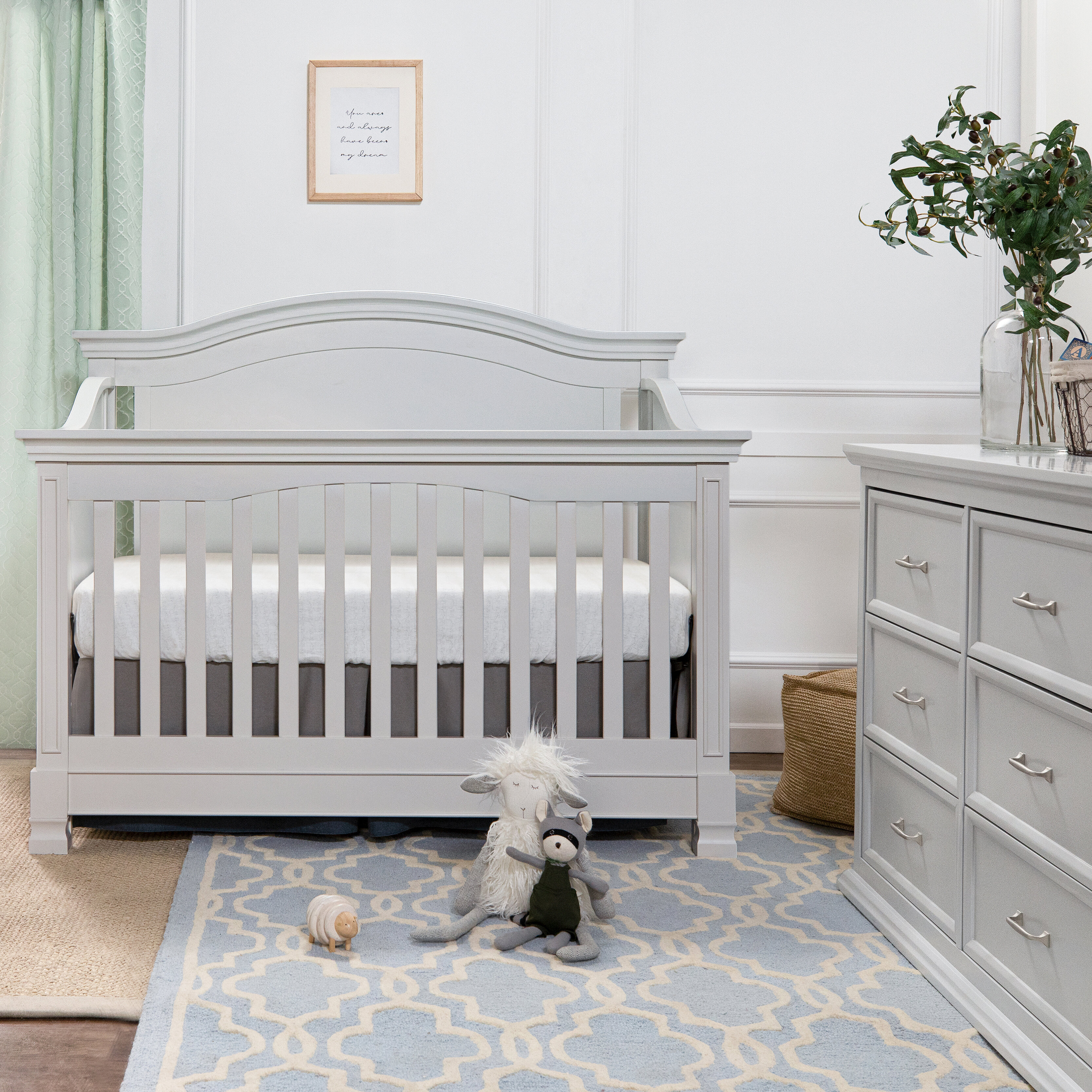 million dollar baby louis crib white