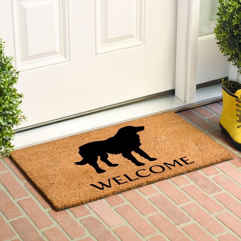 Winston Porter Yoxall Golden Retriever Non Slip Outdoor Door Mat Reviews Wayfair