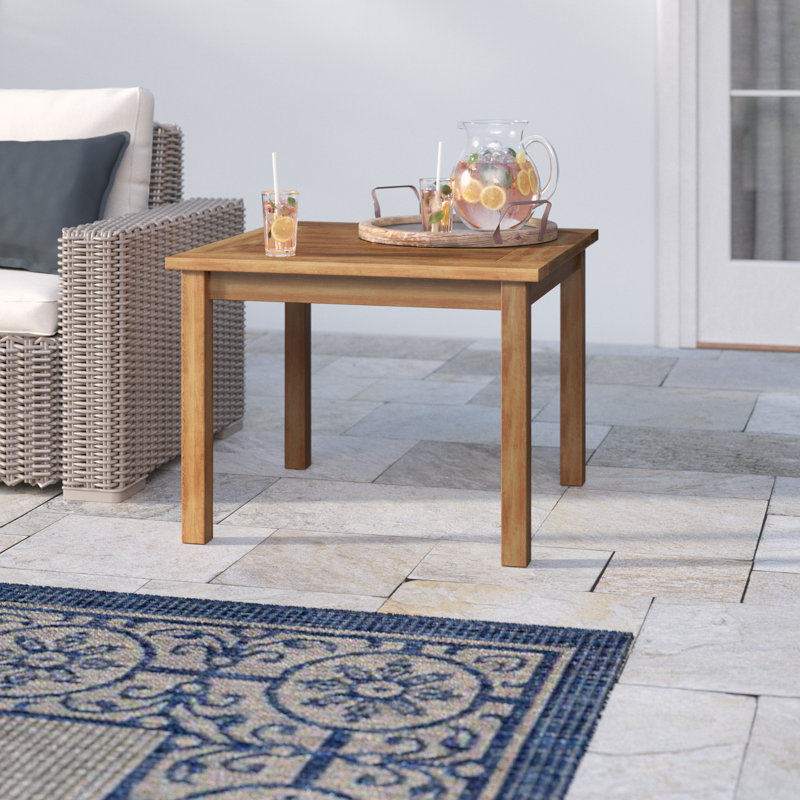 Birch Lane Wooden Patio Side Table Reviews Wooden Patio Side Table