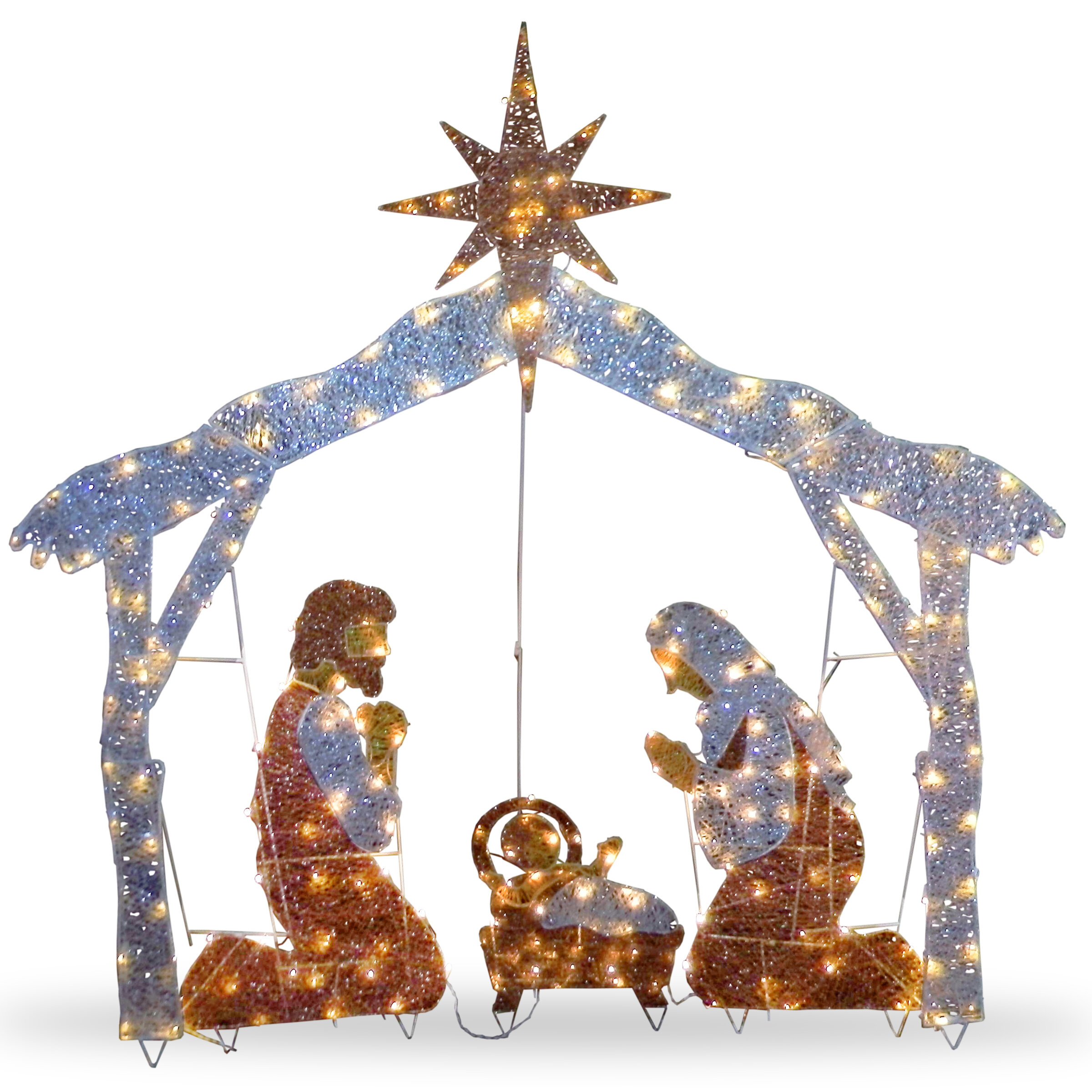 The Holiday Aisle Nativity Scene Lighted Display Reviews Wayfair