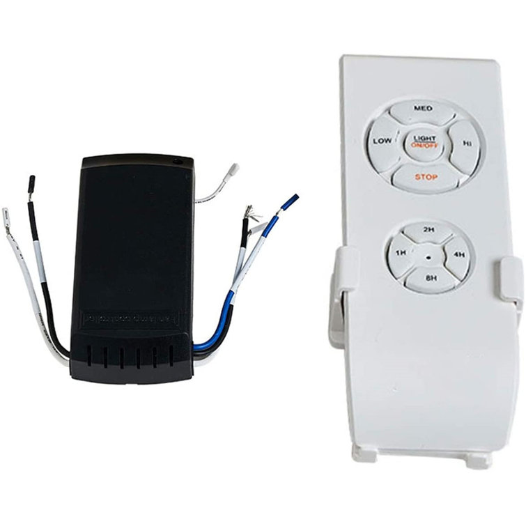 4 Timing 3 Speeds Ceiling Pendant Fan Lamp Wireless Remote Controller Kit 