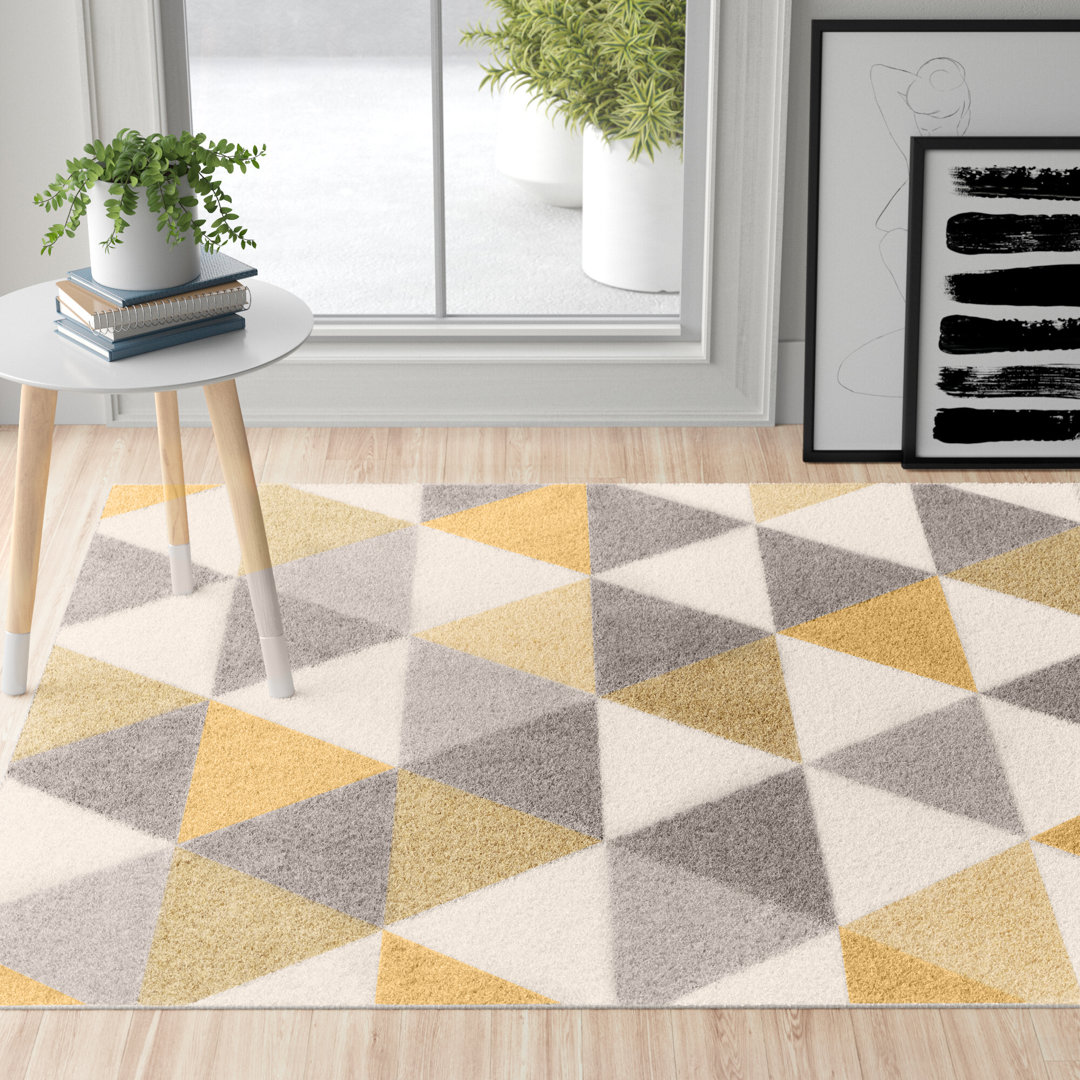 Zipcode Design Teppich Annabell in Cremefarben/Beige/Gold Teppichmaße: Rechteckig 160 x 220 cm