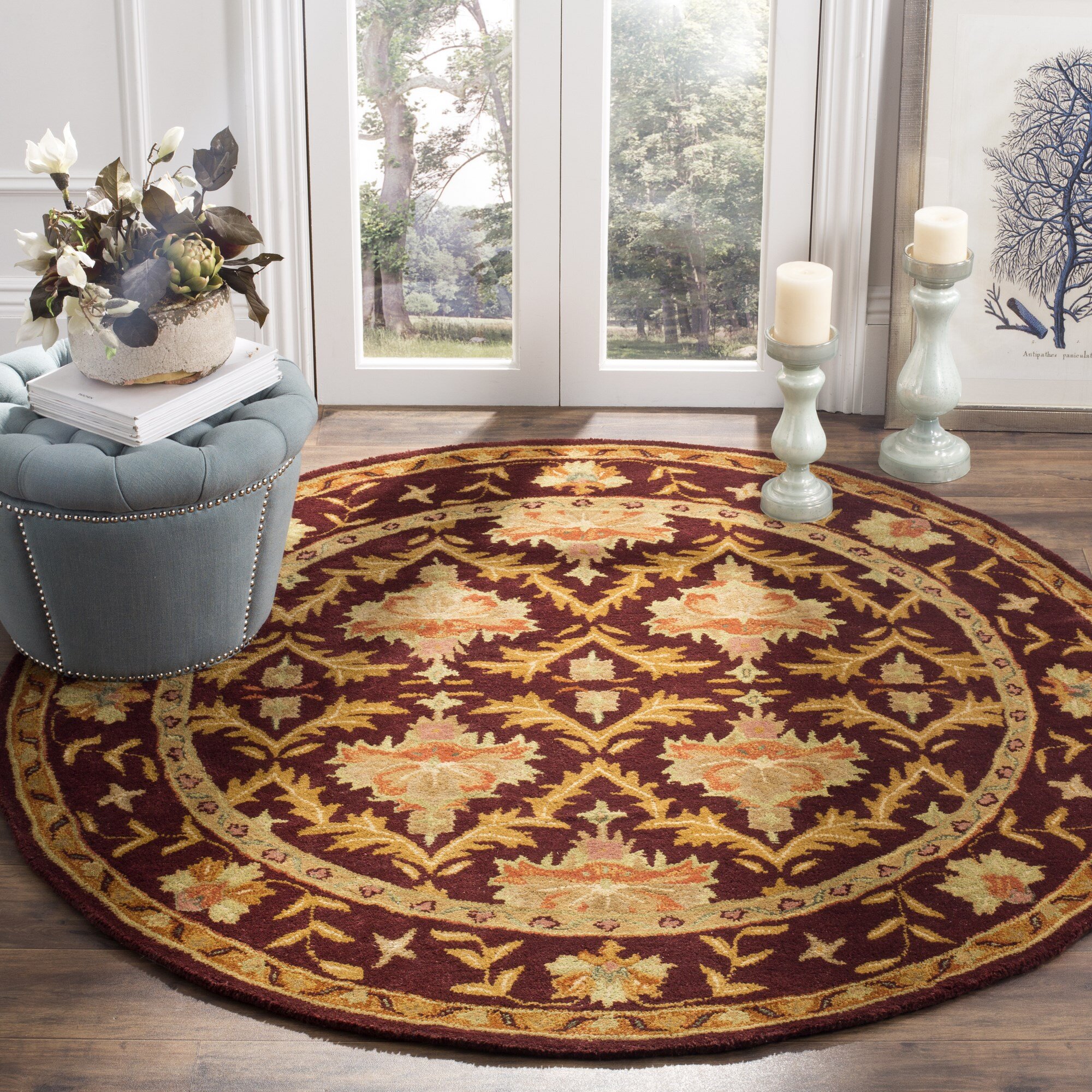 Charlton Home® Natalia Wool Area Rug | Wayfair