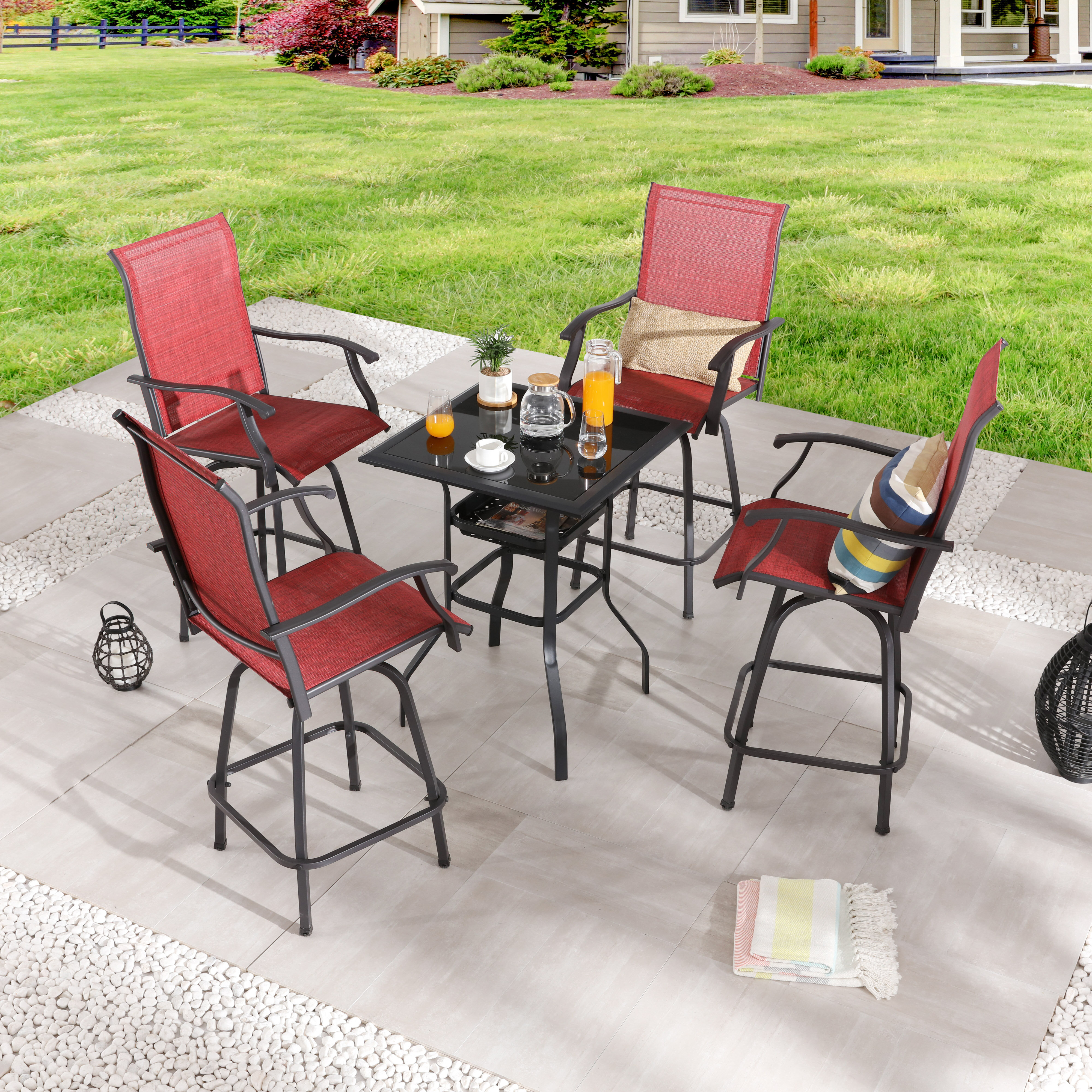 small 4 person patio set