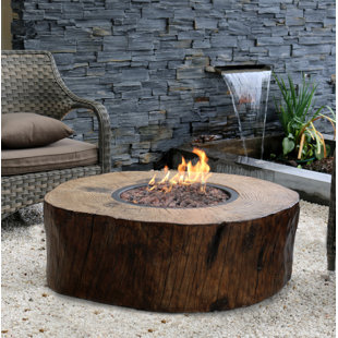 Fire Pit Tables You Ll Love Wayfair Ca Burning Stump Stone Propane Fire Pit Table
