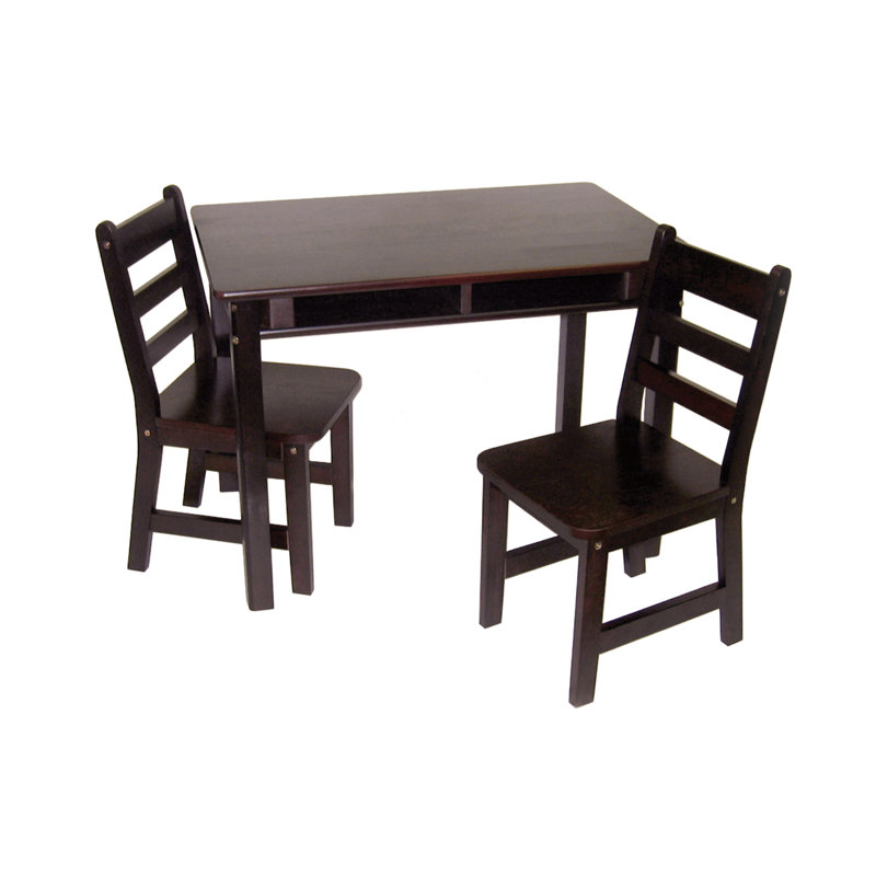 alexa kids 3 piece writing table & chair set