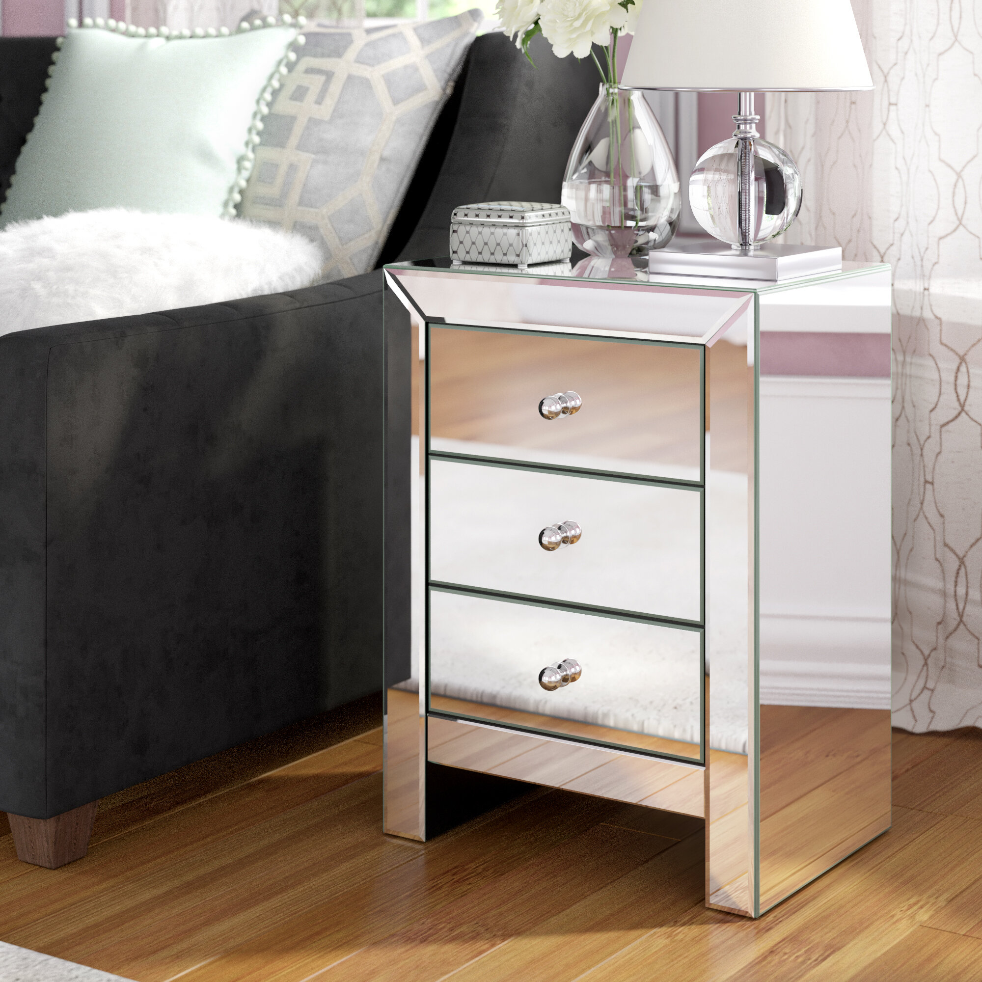 Mirrored Nightstands You Ll Love In 2021 Wayfair Add our gatsby pos card system so you can sell this furniture range to your customers without the need to carry large items in stock. mirrored nightstands you ll love in