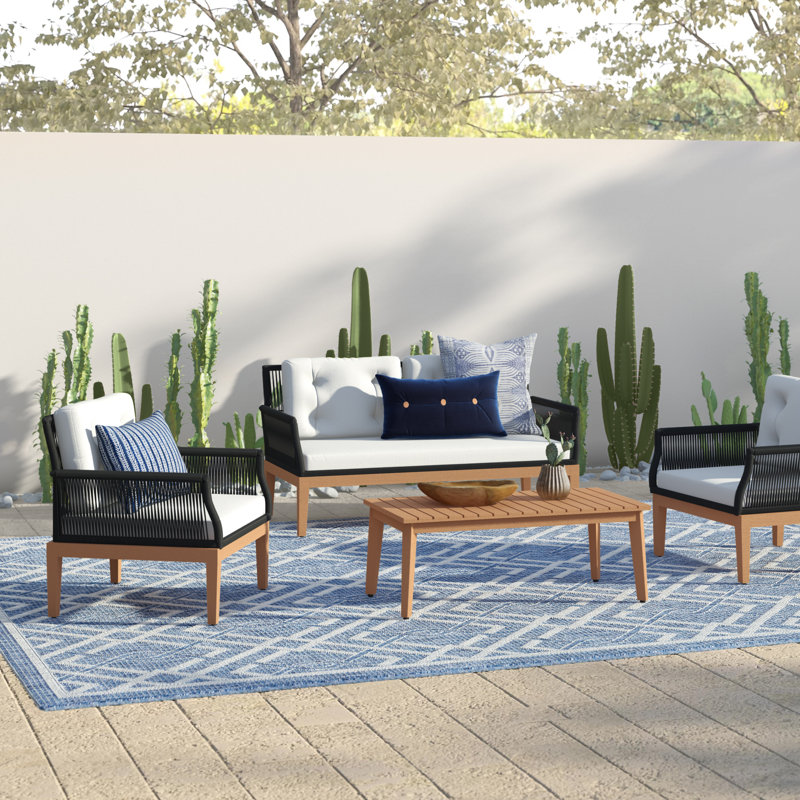 mirando 4 piece sofa set with cushions