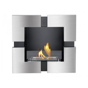 Tokyo Recessed Ventless Wall Mount Ethanol Fireplace by Ignis Products