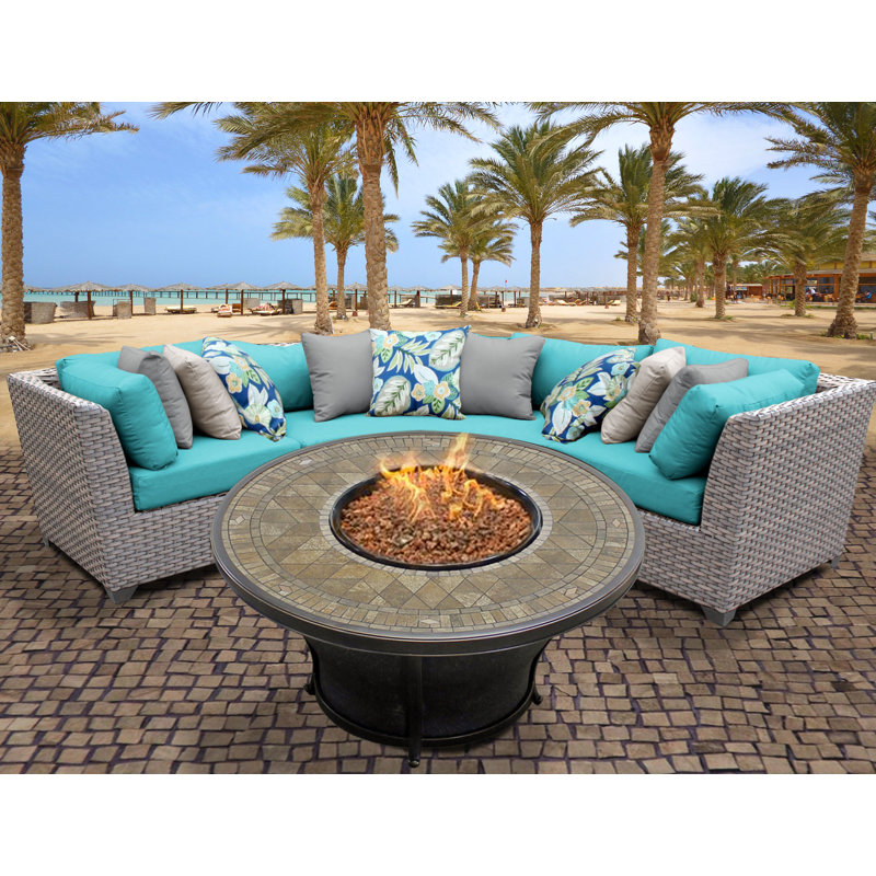 Sol 72 Outdoor Merlyn 4 Piece Sectional Seating Group with Cushions Wayfair