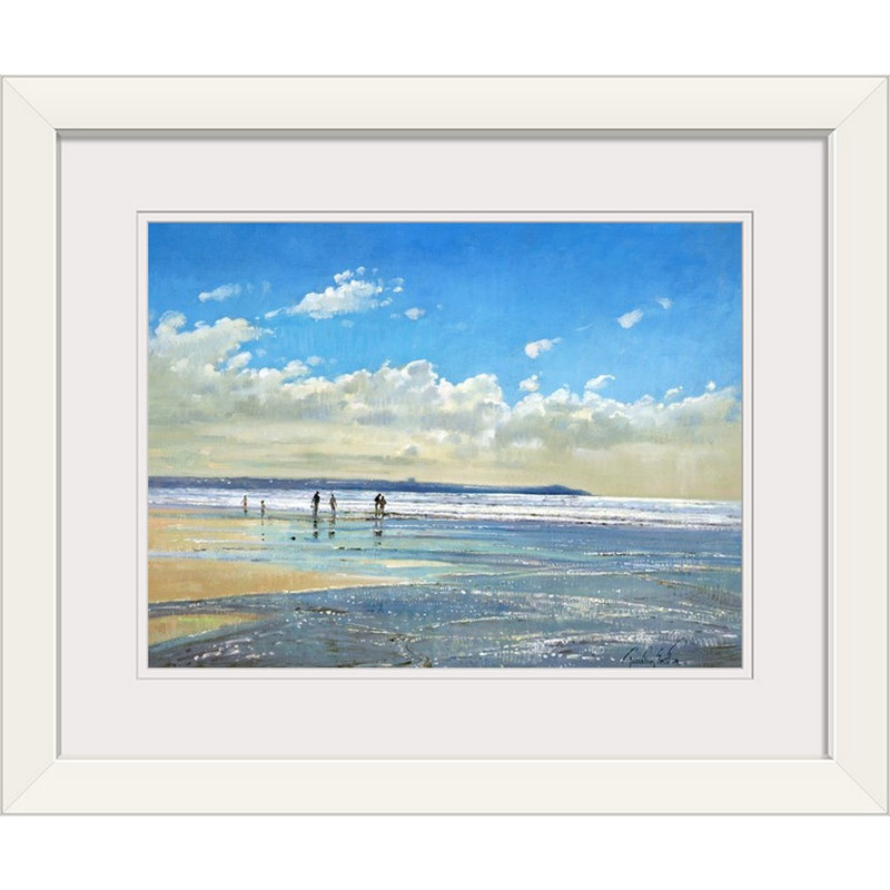 Great Big Canvas Paddling At The Edge By Timothy Easton Painting Print Reviews Wayfair