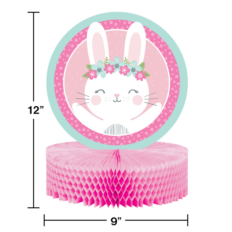 The Holiday Aisle 8 Piece Mckee Bunny Party Baby Shower Paper