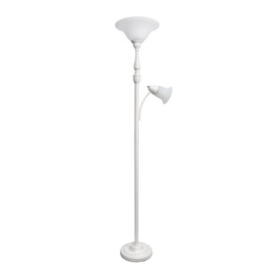 white torchiere floor lamp