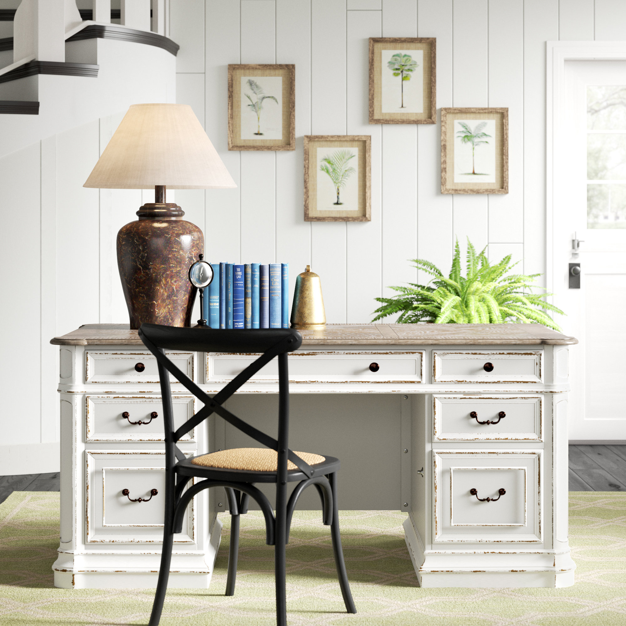 Featured image of post White Wood Executive Desk / The audrey white lacquer desk, gold glam office desk, modern chic contemporary desk is perfect for any modern or contemporary room.