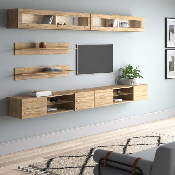 Orren Ellis Leveille Floating Entertainment Center For Tvs Up To 70 Reviews Wayfair