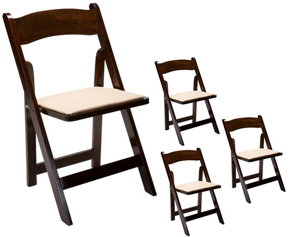 Event Equipment S Oakwood Vinyl Wood Padded Folding Chair Event Equipment S Oakwood Vinyl Wood Padded Folding Chair Reviews Wayfair