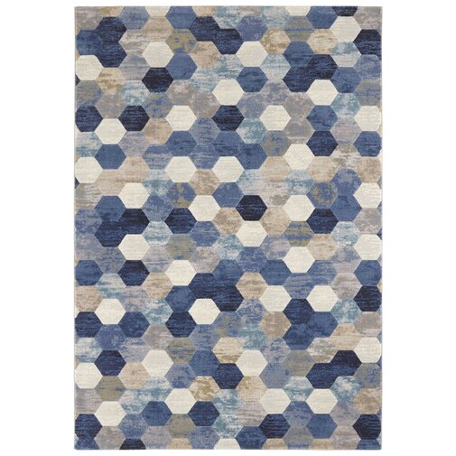 Elle Decor Manosque Blue/Cream Rug | Wayfair.co.uk