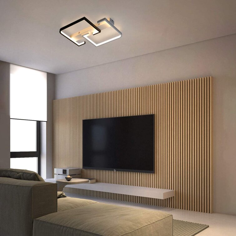 LED Decken Lampen Design Fernbedienung Flur Wohn Schlaf Zimmer Beleuchtung Glas 