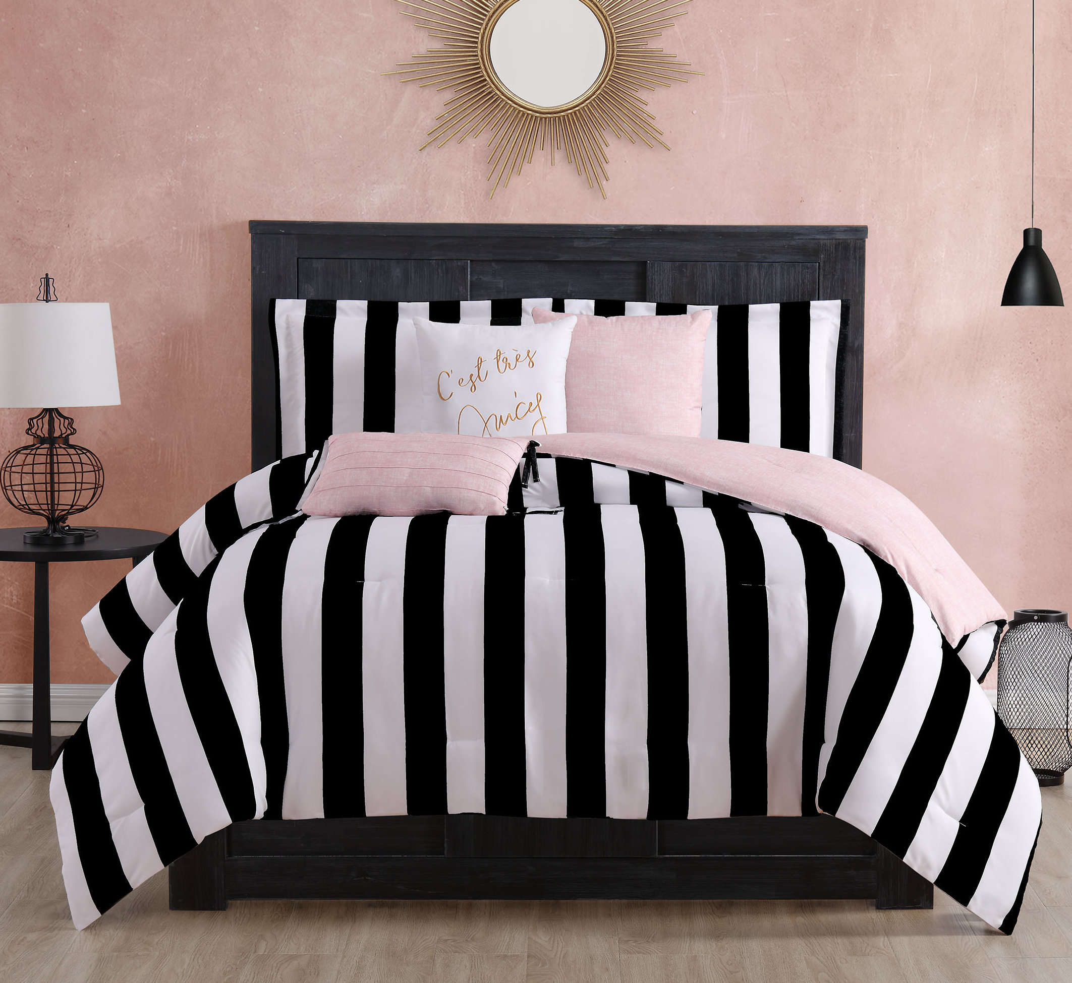Juicy Couture Cabana Stripe Reversible Comforter Set Reviews