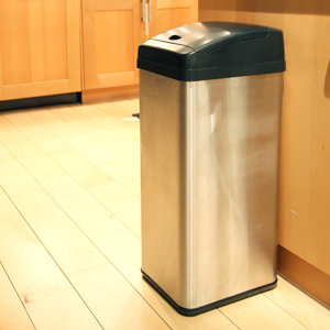 Stainless Steel 13 Gallon Motion Sensor Trash Can